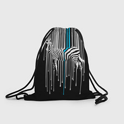Рюкзак-мешок Штрихкод зебра, цвет: 3D-принт