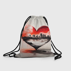 Рюкзак-мешок Сердце города, цвет: 3D-принт