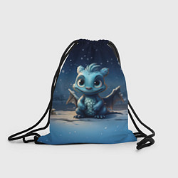 Рюкзак-мешок Снежный дракон 2024, цвет: 3D-принт