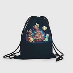 Рюкзак-мешок Миниатюрное рождество, цвет: 3D-принт