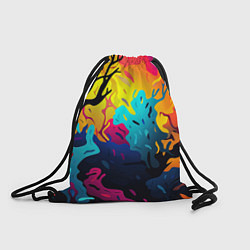 Рюкзак-мешок Неопределенный камуфляж, цвет: 3D-принт