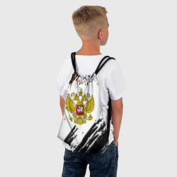 Рюкзак-мешок Россия герб рф спорт краски, цвет: 3D-принт — фото 2