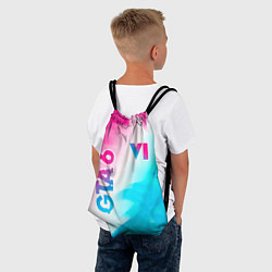Рюкзак-мешок GTA 6 neon gradient style вертикально, цвет: 3D-принт — фото 2