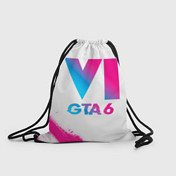 Рюкзак-мешок GTA 6 neon gradient style, цвет: 3D-принт