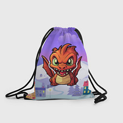 Мешок для обуви Агрессивный дракон 2024