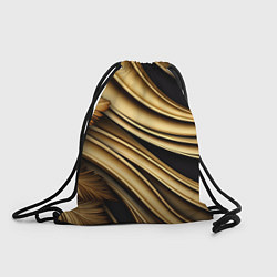Рюкзак-мешок Золотая объемная абстракция, цвет: 3D-принт