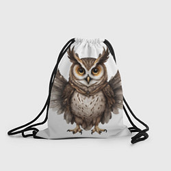 Рюкзак-мешок Совушка с крыльями, цвет: 3D-принт