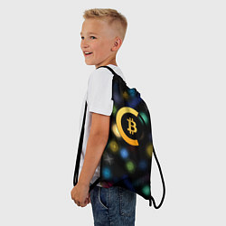 Рюкзак-мешок Bitcoin logo criptomoney, цвет: 3D-принт — фото 2