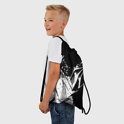Рюкзак-мешок Берсерк Гатс в чёрных доспехах, цвет: 3D-принт — фото 2