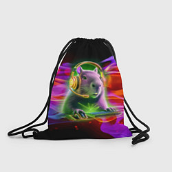 Рюкзак-мешок Capybara is an avid gamer, цвет: 3D-принт