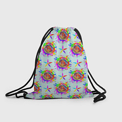 Рюкзак-мешок Биткойн и цветок, цвет: 3D-принт