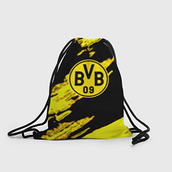Рюкзак-мешок Боруссия Дортмунд желтый спорт, цвет: 3D-принт