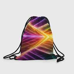 Рюкзак-мешок Неоновые молнии в цветном льду, цвет: 3D-принт
