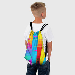 Рюкзак-мешок Цветная абстракция - поп арт, цвет: 3D-принт — фото 2
