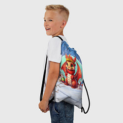 Рюкзак-мешок Заснеженный дракон 2024, цвет: 3D-принт — фото 2