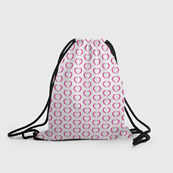 Рюкзак-мешок Контурное сердце, цвет: 3D-принт
