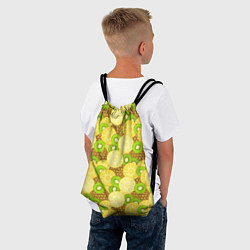 Рюкзак-мешок Фрукты - ананас и киви, цвет: 3D-принт — фото 2