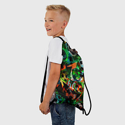 Рюкзак-мешок Футбол узор, цвет: 3D-принт — фото 2