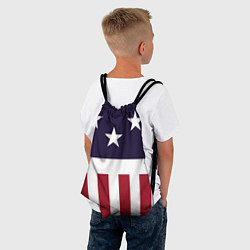 Рюкзак-мешок Флаг Америки, цвет: 3D-принт — фото 2