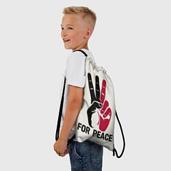 Рюкзак-мешок За мир на планете, цвет: 3D-принт — фото 2