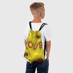Рюкзак-мешок Love эффект раздувания, цвет: 3D-принт — фото 2