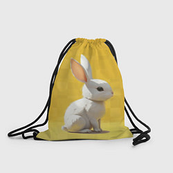 Рюкзак-мешок Белоснежный кролик, цвет: 3D-принт