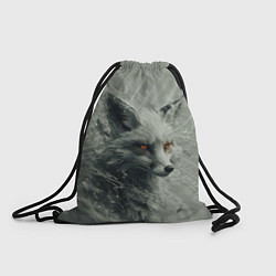 Рюкзак-мешок Лис с оранжевыми глазами, цвет: 3D-принт