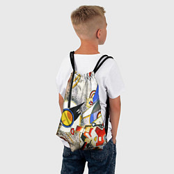 Рюкзак-мешок Кандинский картина - шумная акварель, цвет: 3D-принт — фото 2