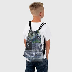 Рюкзак-мешок Черная пурга, цвет: 3D-принт — фото 2