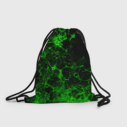 Рюкзак-мешок Неоновый зеленый дым, цвет: 3D-принт