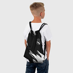 Рюкзак-мешок Real madrid белые краски текстура, цвет: 3D-принт — фото 2