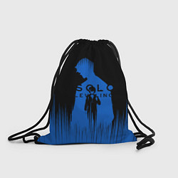 Рюкзак-мешок Sung Jin Woo blue Shadow, цвет: 3D-принт
