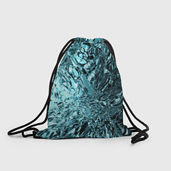 Рюкзак-мешок Эффект жидкого стекла бирюзовый, цвет: 3D-принт