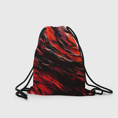 Мешок для обуви Чёрная и красная буря / 3D-принт – фото 2