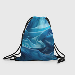 Рюкзак-мешок Синие волны из материи абстракция, цвет: 3D-принт