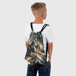 Рюкзак-мешок Золотые горы, цвет: 3D-принт — фото 2