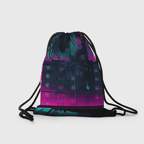 Мешок для обуви GTA 6 logo night Vice city / 3D-принт – фото 2