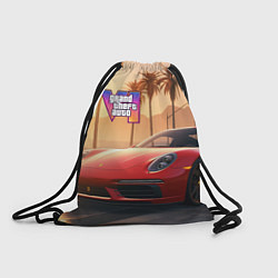 Рюкзак-мешок GTA 6 logo auto style, цвет: 3D-принт