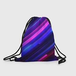 Рюкзак-мешок Неоновые яркие абстрактные полосы, цвет: 3D-принт