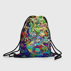 Рюкзак-мешок Знаковые пузырьки, цвет: 3D-принт