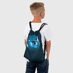 Рюкзак-мешок Космический аквариум, цвет: 3D-принт — фото 2