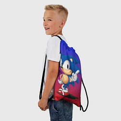 Рюкзак-мешок Пресонаж Соник, цвет: 3D-принт — фото 2
