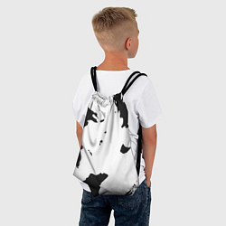 Рюкзак-мешок Черный силуэт Брэд Питт, цвет: 3D-принт — фото 2