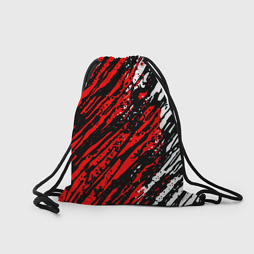 Мешок для обуви Silent hill краски белые и красные штрихи / 3D-принт – фото 2