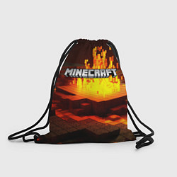Рюкзак-мешок Огненный minecraft, цвет: 3D-принт