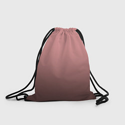 Рюкзак-мешок Пыльно-розовый градиент, цвет: 3D-принт