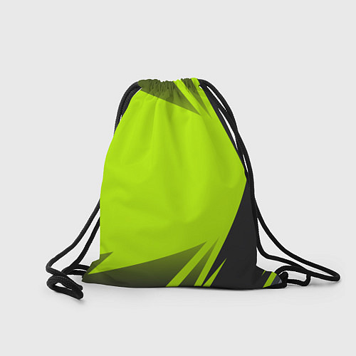 Мешок для обуви Palworld лого на зеленом ярком фоне / 3D-принт – фото 2