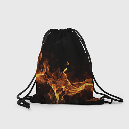 Мешок для обуви Palworld логотип на черном фоне с огнем / 3D-принт – фото 2