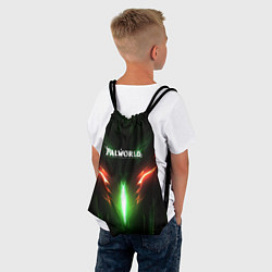 Рюкзак-мешок Palworld зеленый неоновый свет, цвет: 3D-принт — фото 2