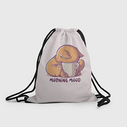Рюкзак-мешок Morning mood - cat, цвет: 3D-принт